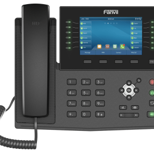 Fanvil X7C Enterprise IP Phone – 20 SIP Lines, 5″ Color Display, HD Audio, and Gigabit Ports